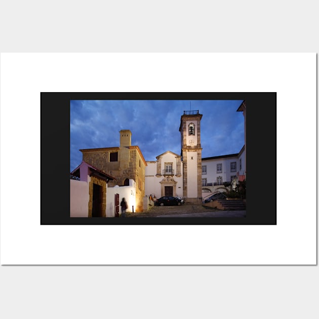 Torre de Anto and church, at dusk, Coimbra, Beira Litoral, Regio Centro, Portugal Wall Art by Kruegerfoto